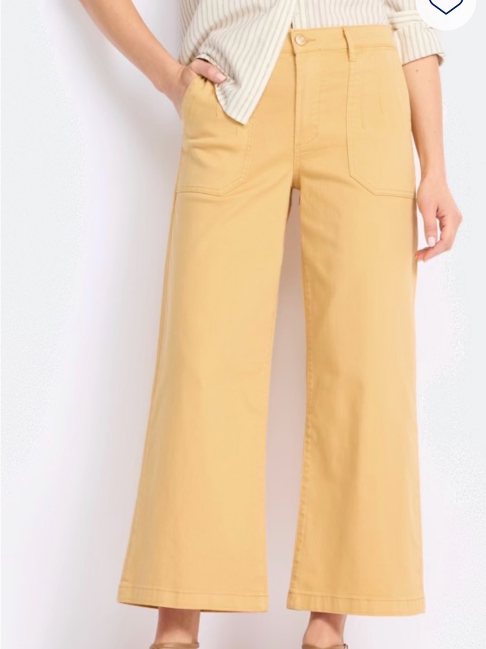 Kut from the Kloth Wide Leg Jeans in Mustard Yellow